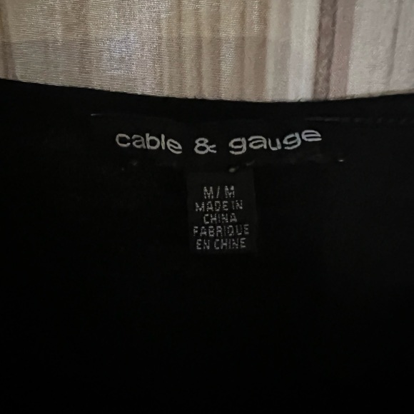 cable & gauge Long Sleeved Shirt Sz M - Picture 3 of 4